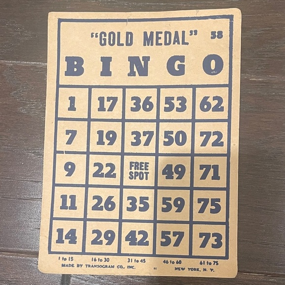 Vintage Beano and Bingo Card Game Set - Red, Blue, Black - Picture 2 of 7